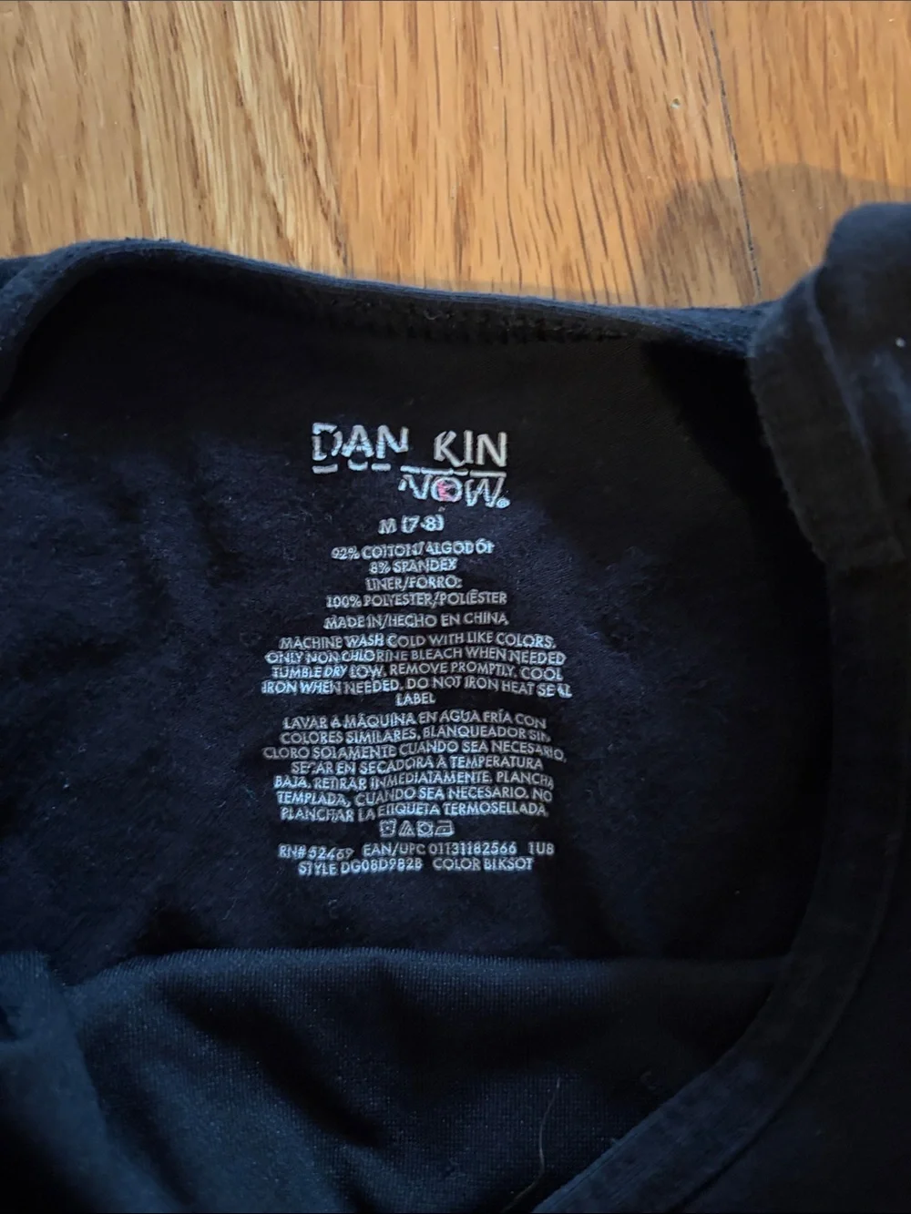 Danskin Kids Short Sleeve One-Piece Bodysuits in Pink and Black